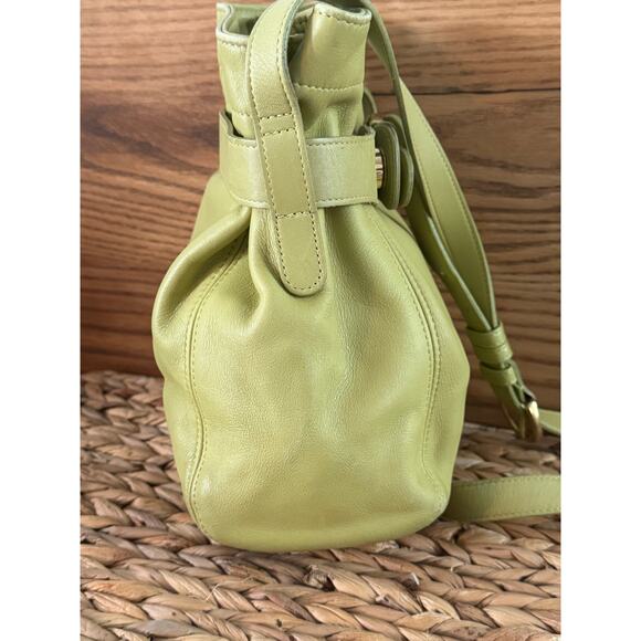 Like NEW EXCELLENT Coach Vintage Bucket Bag – Green Leather - Picture 9 of 11